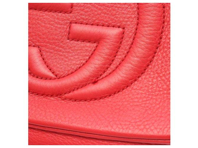 Borsa Gucci Soho Disco in pelle rossa Rosso - vista 14