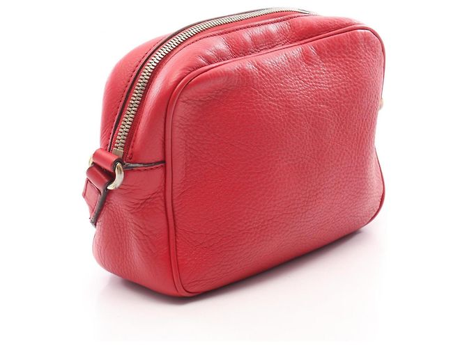Borsa Gucci Soho Disco in pelle rossa Rosso - vista 2