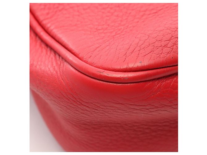Borsa Gucci Soho Disco in pelle rossa Rosso - vista 7