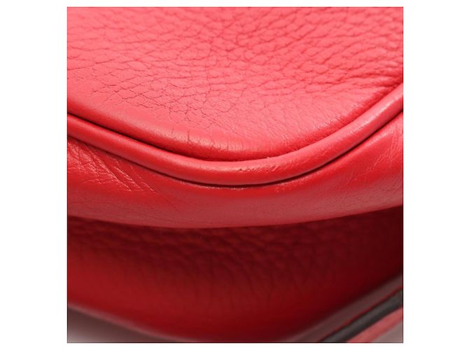 Borsa Gucci Soho Disco in pelle rossa Rosso - vista 8