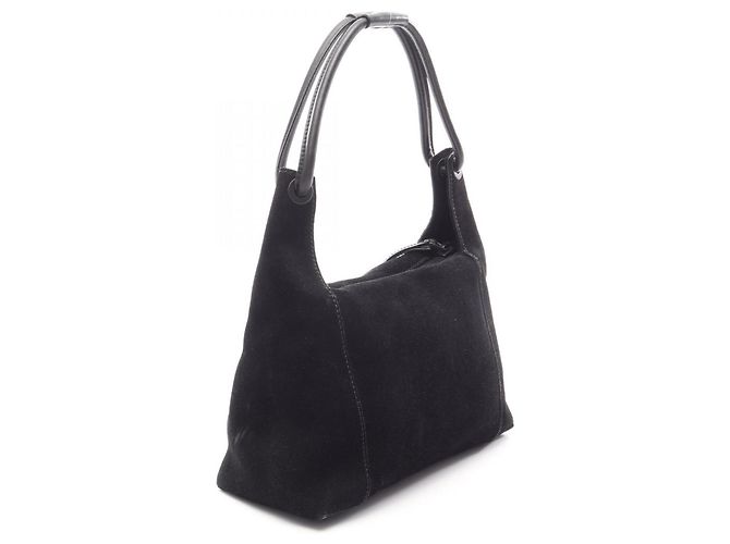 Borsa a mano Gucci in pelle scamosciata nera Nero - vista 2