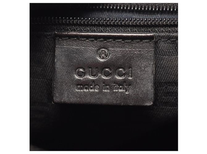 Borsa a mano Gucci in pelle scamosciata nera Nero - vista 4
