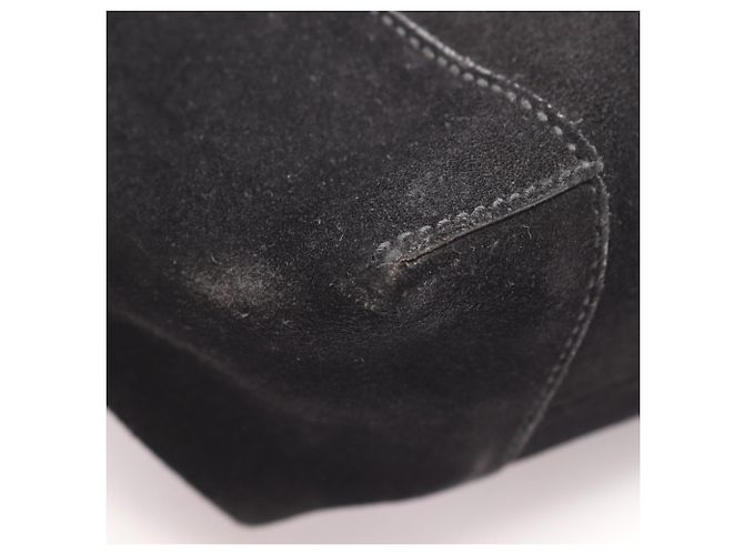 Borsa a mano Gucci in pelle scamosciata nera Nero - vista 5