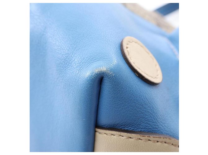 Borsa Gucci Children's Zoo GG Supreme Pig Blu Beige - vista 7