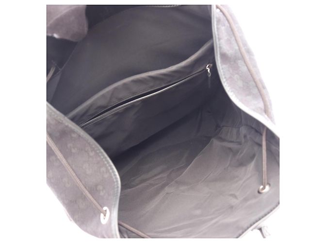 Zaino Grande Gucci in Canvas e Pelle Nera Nero - vista 3