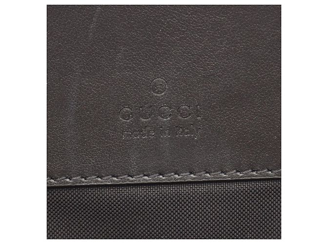 Zaino Grande Gucci in Canvas e Pelle Nera Nero - vista 4