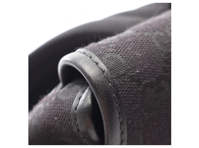 Zaino Grande Gucci in Canvas e Pelle Nera Nero - vista 8