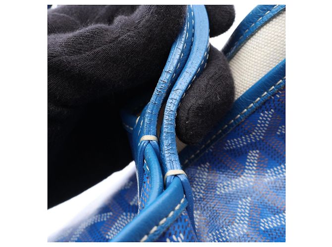 Borsa Tote Goyard Saint Louis PM Blu Multicolore - vista 5