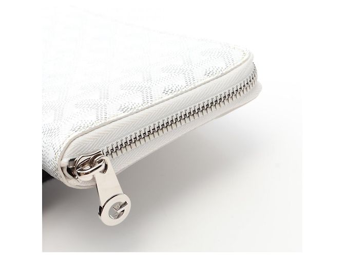 Cartera larga redondeada Goyard Matignon GM Castaño Blanco - vista 5