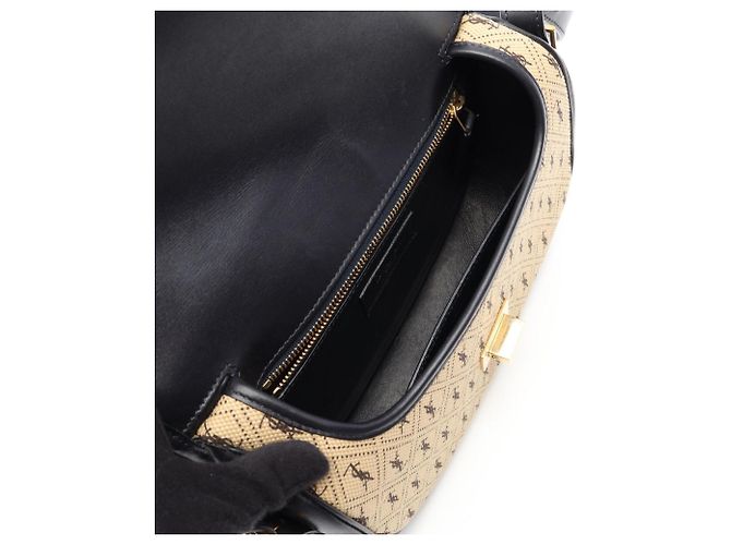 Autre Marque Borsa a tracolla media Monogram Yves Saint Laurent Beige Blu navy - vista 3