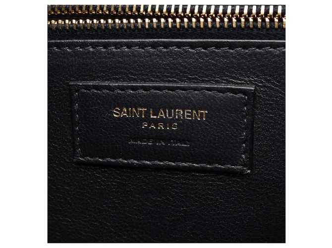 Autre Marque Borsa a tracolla media Monogram Yves Saint Laurent Beige Blu navy - vista 4