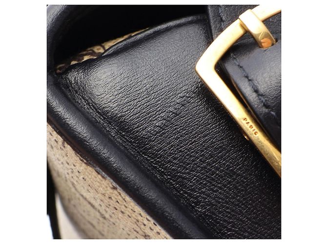 Autre Marque Borsa a tracolla media Monogram Yves Saint Laurent Beige Blu navy - vista 9