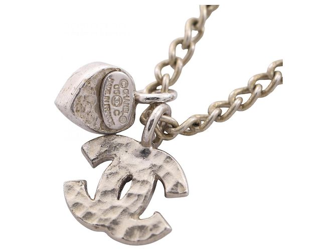 Chanel Coco Mark Heart Halskette Silber - Ansicht 2