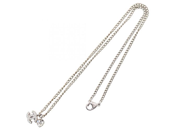 Chanel Coco Mark Heart Halskette Silber - Ansicht 3