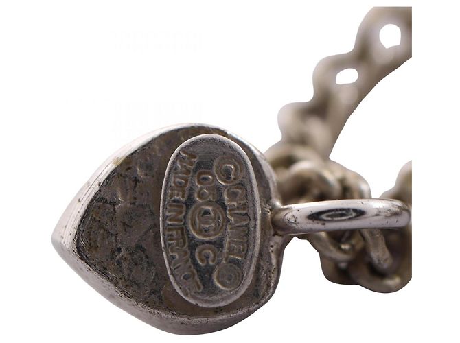 Chanel Coco Mark Heart Halskette Silber - Ansicht 5