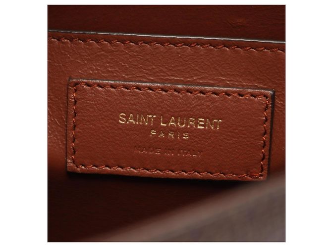 Autre Marque Yves Saint Laurent Paris Le Monogram Medium Shoulder Bag Marrone Cachi - vista 4