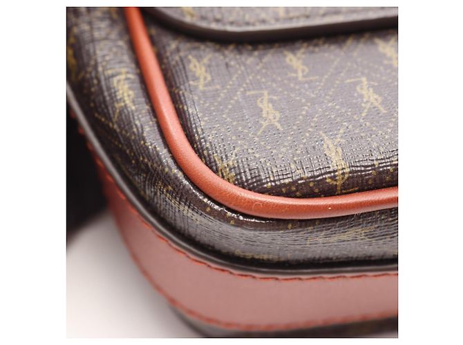 Autre Marque Yves Saint Laurent Paris Le Monogram Medium Shoulder Bag Marrone Cachi - vista 7