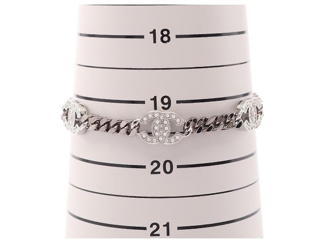 Pulsera Chanel B21A Coco Mark Charm Plata - vista 5