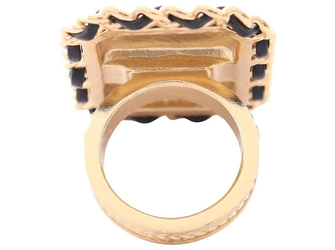 Anello Motif Orologio Chanel B23A Première Nero D'oro - vista 3