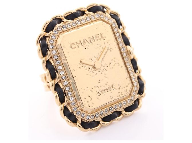 Anello Motif Orologio Chanel B23A Première Nero D'oro - vista 7