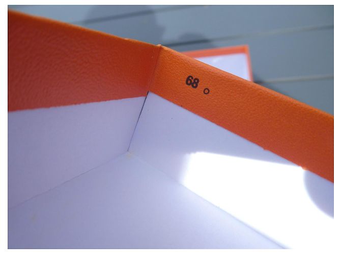 Hermès Paris Mini Kelly 2 Storage Box No. 68 White Orange - view 3
