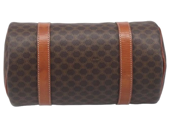 Céline Celine Vintage Macadam Canvas and Leather Braun - Ansicht 4
