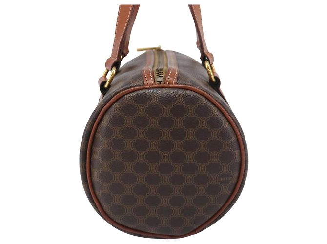 Céline Celine Vintage Macadam Canvas and Leather Braun - Ansicht 6
