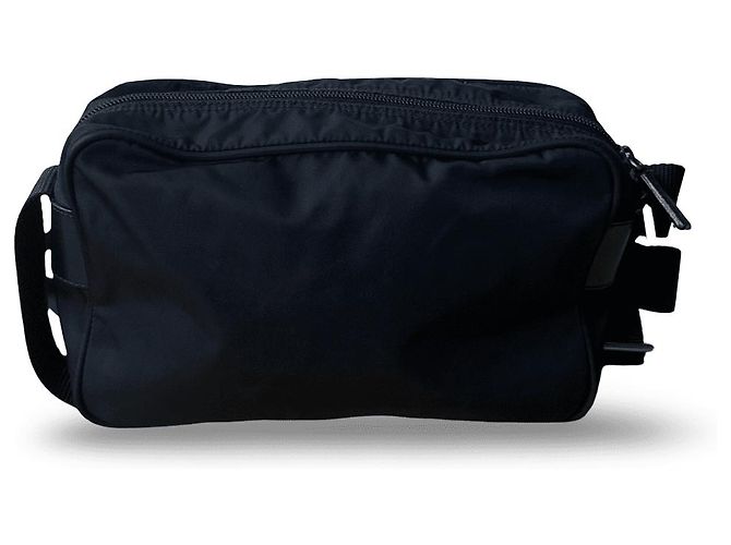 Borsa a tracolla Prada Tessuto in nylon nero - vista 4