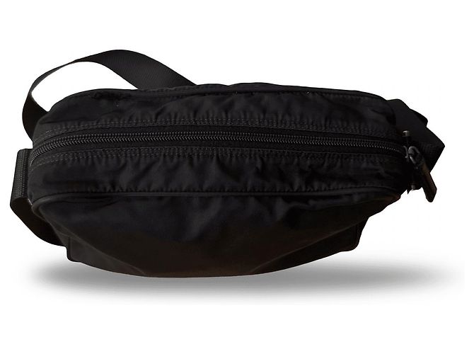 Borsa a tracolla Prada Tessuto in nylon nero - vista 5