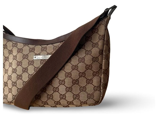 Borsa a tracolla Gucci GG Canvas Nera Nero - vista 2