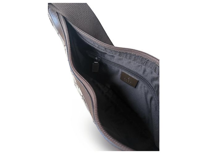 Borsa a tracolla Gucci GG Canvas Nera Nero - vista 6