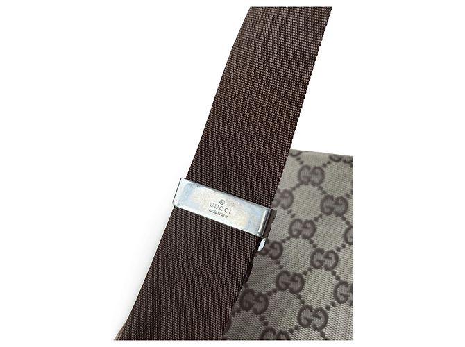 Borsa a tracolla Gucci GG Canvas Nera Nero - vista 9