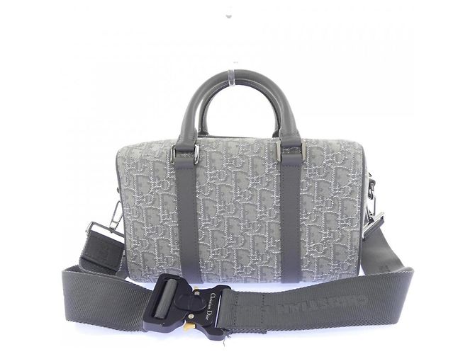 Borsa Christian Dior Dior LINGOT 26 Oblique Marrone - vista 3