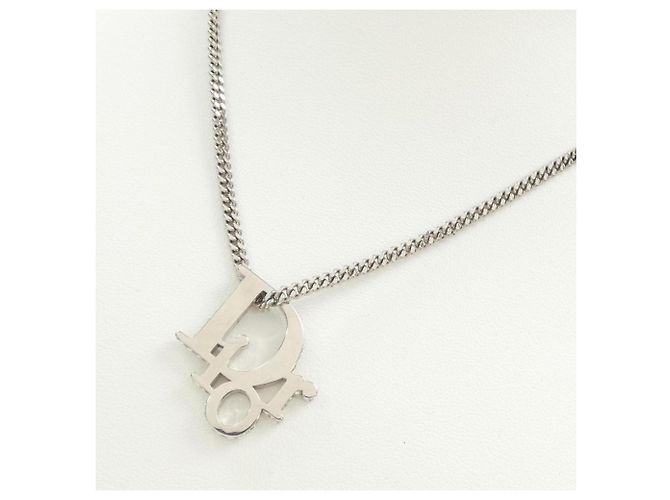 Collier Christian Dior N1284HOMMT Argenté - vue 2