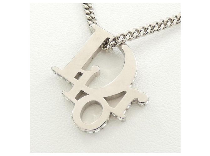 Collier Christian Dior N1284HOMMT Argenté - vue 3
