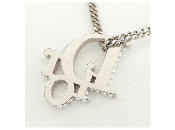 Collier Christian Dior N1284HOMMT Argenté - vue 4