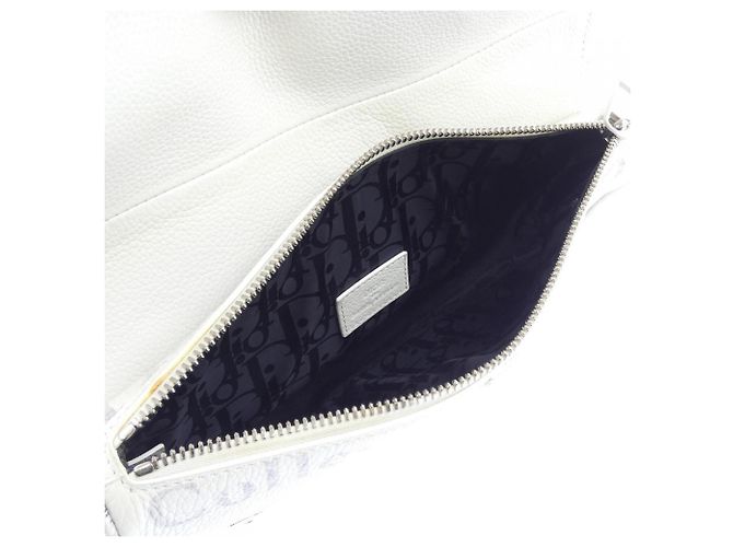Borsa Christian Dior DIOR Saddle Daniel Arsham Marrone Bianco - vista 6