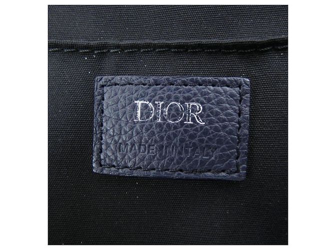 Zaino Christian Dior Dior Oblique Blu navy - vista 5