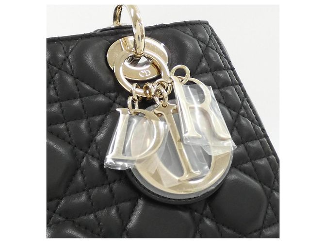 Christian Dior Lady Dior Medium Handtasche M0565ONGE Schwarz - Ansicht 5