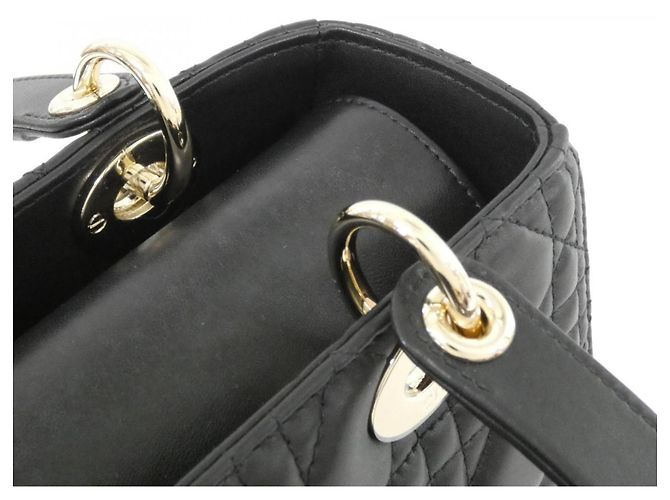 Christian Dior Lady Dior Medium Handtasche M0565ONGE Schwarz - Ansicht 6