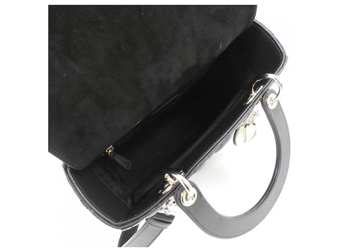 Christian Dior Lady Dior Medium Handtasche M0565ONGE Schwarz - Ansicht 8
