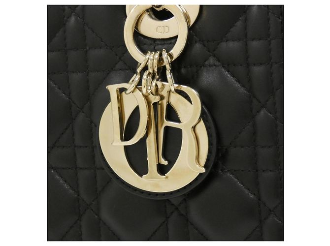 Borsa Christian Dior Lady Medium Nero - vista 7