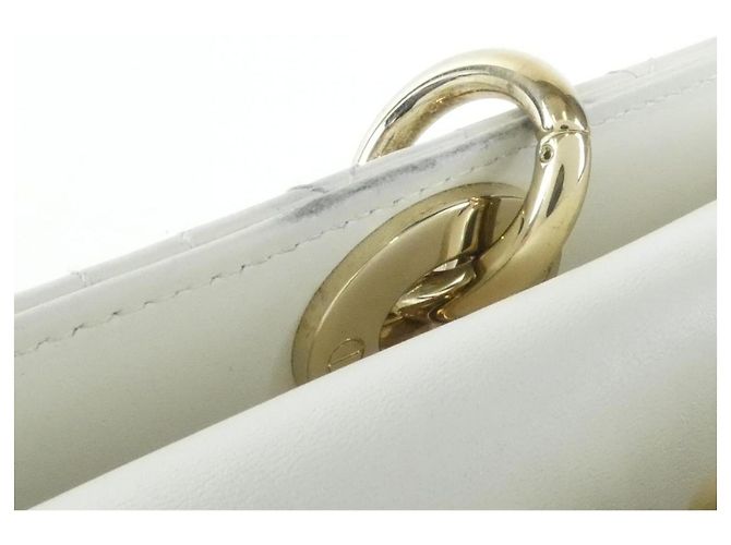 Borsa Christian Dior Lady D-Joy Medium Bianco - vista 4