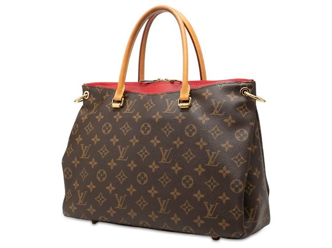 Borsa Louis Vuitton Monogram Pallas Marrone Rosso Fuschia - vista 2