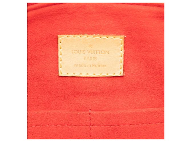 Borsa Louis Vuitton Monogram Pallas Marrone Rosso Fuschia - vista 6