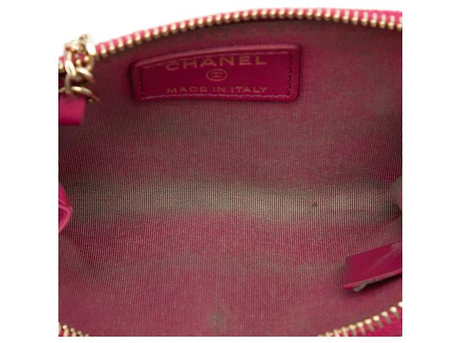 Portafoglio con zip a L Chanel Coco Mark Camellia No. 5 Rosa - vista 5