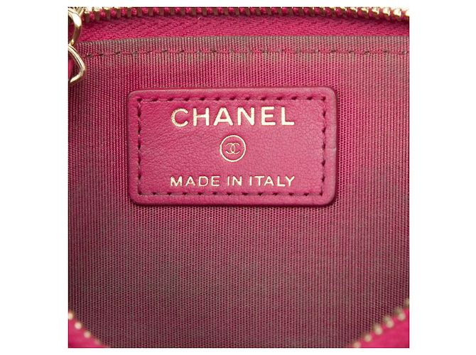 Portafoglio con zip a L Chanel Coco Mark Camellia No. 5 Rosa - vista 6
