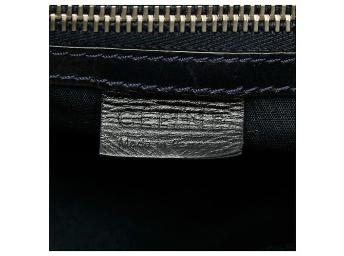 Céline Borsa Tote Celine in pelle blu navy scuro - vista 12