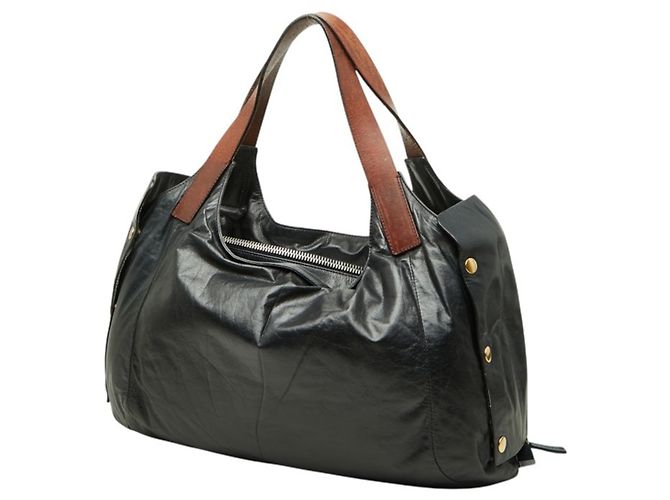 Céline Borsa Tote Celine in pelle blu navy scuro - vista 2