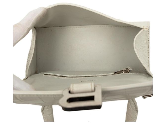 Borsa Balenciaga Hourglass Small Bianco - vista 4